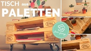 Palettentisch selber bauen  Tisch aus Europaletten DIY  Coffee Table  Paletten  Anleitung [upl. by Augusta]