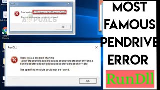 Fix RunDll error of pendrivefix all type of RunDll error  todospecial pendrive error [upl. by Nerad]