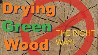 How to Properly Dry Green Wood [upl. by Crow]