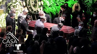 Estos fueron los momentos más emotivos en el funeral de Vicente Fernández  Telemundo [upl. by Orpha921]