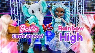 Barbie Cutie Reveal and Rainbow High Costume Ball  Who Wins A Costume Contest [upl. by Moyra]