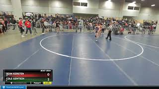 113 Lbs Cons Round 3  Sean Kersten IA Vs Cole Gentsch IL 318c [upl. by Nodnyl]