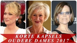 Korte kapsels oudere dames 2017 [upl. by Carlynn]