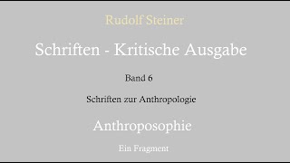 Rudolf Steiner  AN 5355 V Vorgänge im menschlichen Innern [upl. by Htiffirg]