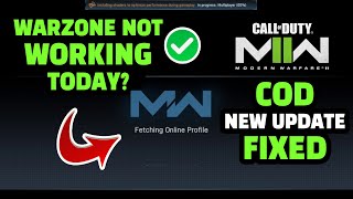 How To FIX ✅ Cod Fetching Online Profile Stuck Why Is My Warzone Not Working  Call Of Duty Update [upl. by Gonta422]