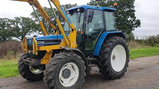 ford 7740 blue tractor Ellwoodfarmmachinerycouk [upl. by Lilas]