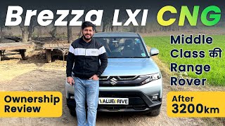 Maruti Breeza LXI CNG Ownership Review  Price  Mileage  Feature  Pros amp Cons [upl. by Hildegarde161]