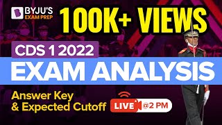 CDS 1 2022 Exam Analysis  Answer Key amp Expected Cutoff  CDS 1 2022 Answer Key  English  MathsGK [upl. by Tyrrell]