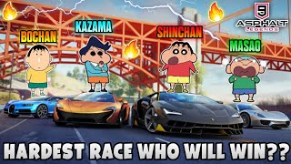 Shinchan vs kazama masao bochan in asphalt 9 legends 😱🔥  who will win 🤔  shinchan plays asphalt 9 [upl. by Amadeo]