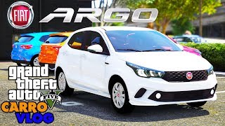 GTA V CARRO VLOG  FIAT ARGO 2018 13 GSR [upl. by Attiuqram]