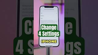 Change these 4 iPhone Settings shortsindia [upl. by Theressa624]