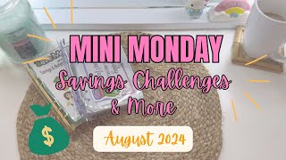 Mini Monday  Save Money Hop by DonnaPoweredbyCreativity August 2024 cashstuffing [upl. by Ellednahc]