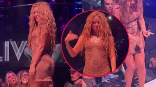 Shakira abruptly EXITS stage after fans filmed up her dress in shock video [upl. by Nyleuqaj59]