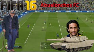 ABUELONCHOS FC  Luca Toni el delanterotanque  FIFA 16 UT Ultimate Team [upl. by Nylecoj616]