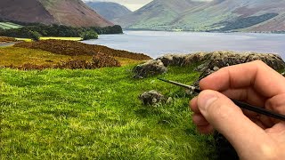 Painting grass the easy way with oil  Episode 228 [upl. by Hars]