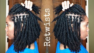 How I RETWIST My Locs  Naturally Michy [upl. by Ennaxxor]