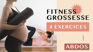 4 MEILLEURS EXERCICES ABDOMINAUX PENDANT LA GROSSESSE [upl. by Coletta660]