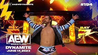 Adam Cole entrance AEW Dynamite June 14 2023 [upl. by Trill]