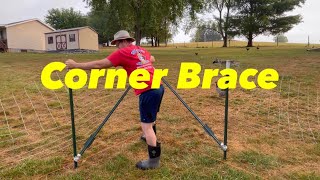 Bracing a Fence Corner Using TPosts amp WedgeLoc Bracket [upl. by Nraa784]