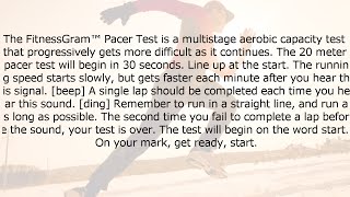 The FitnessGram™ Pacer Test [upl. by Anirb]