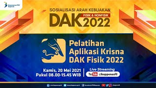 Pelatihan Aplikasi Krisna DAK 2022 Sesi 2 [upl. by Greabe]