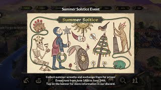 Dawn of Ages Medieval Game  Summer Solstice Event amp Legendary Almain Rivet Armor [upl. by Lamarre]