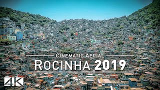 【4K】🇧🇷 Drone Footage 🔥 ROCINHA 🔥 Brazils largest Favela 🔥 Rio de Janeiro [upl. by Sainana]