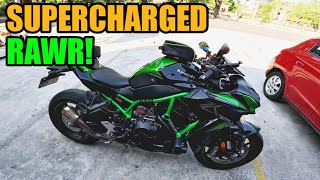 The Thrill of Riding the Supercharged Kawasaki Z H2  Reed Motovlog [upl. by Dew]