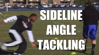 Football Tips Sideline angle tackling with Nick Roach [upl. by O'Shee]