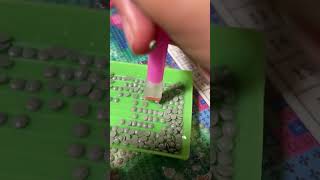 Diamond painting ASMR asrm satisfying closeup trendingshorts oddlysatisfying [upl. by Atinhoj]