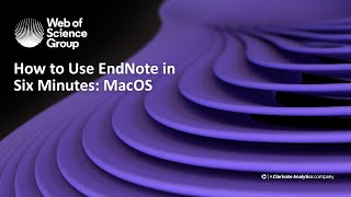 How to use EndNote X9 in six minutes macOS [upl. by Yllitnahc474]