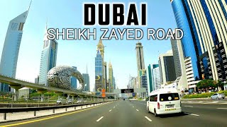 4K Dubai SHEIKH ZAYED ROAD to Jebel Ali Free Zone Driving Tour [upl. by Kerns666]