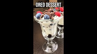 Sahne Joghurt Oreo Dessert shorts  Cream yogurt Oreo dessert Nachtisch einfach lecker [upl. by Dahraf179]