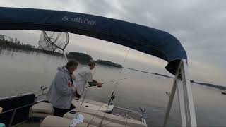 Fishing for Striper  Rock Fish  at Clarks Hill Lake [upl. by Iturhs]