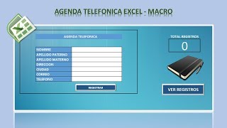 AGENDA TELEFONICA EXCEL MACRO [upl. by Armelda]