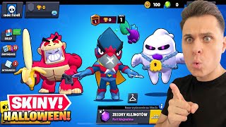 Testuje WSZYSTKIE HALLOWEENOWE Skiny w Brawl Stars [upl. by Mailliw491]