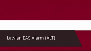 EAS Alarm YouTube  Latvia ALT EAS Alarm Explosions [upl. by Guild259]