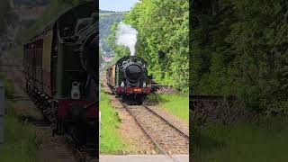 West Somerset Railway 6695 arriving at Dunster Station 21052024 [upl. by Ferrick245]