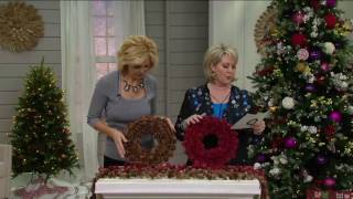 ED On Air Rustic Mixed Pinecone Wreath or Garland by Ellen DeGeneres on QVC [upl. by Camila]