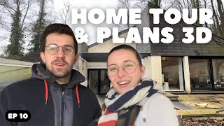 HOME TOUR après démolitions  PLANS 3D  Elagage Vlog renovation Ep 10 hometour [upl. by Putnem59]