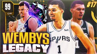 WEMBYS LEGACY 17  UPGRADING TO GOAT SERIES WEMBY NBA 2K24 MYTEAM [upl. by Eissirc263]