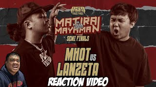 MHOT vs LANZETA  Reaction Video  Tito Shernan NAPAKALAKAS NA LABAN TO [upl. by Airtal]