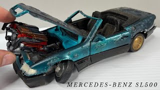 Restoration Repair Damaged Diecast MercedesBenz SL500 Resurrection [upl. by Akira]