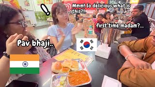 Good Indian Couple 🇮🇳 helps me find India Delicious food 🇰🇷❤️🇮🇳 [upl. by Camilla]