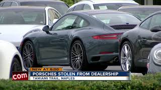 Three cars stolen from Porsche dealership in Southwest Florida [upl. by Domenech191]