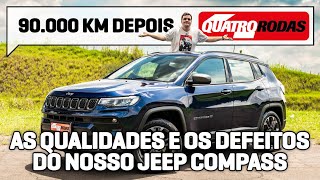 Jeep Compass 13 turbo com 90000 km está BEM MELHOR de andar Como [upl. by Adnarahs589]