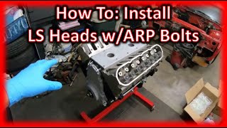 LS3 Cylinder Head Install wARP Bolts [upl. by Hagerman]