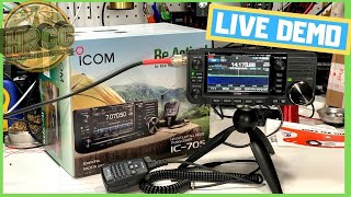 ICOM IC705 Ham Radio  Features and Modes Demonstration HF Digital DSTAR VHFUHF  Livestream [upl. by Ahsieken]