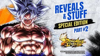 DRAGON BALL LEGENDS REVEALS ＆ STUFF SPECIAL EDITION PART 2 [upl. by Avin]