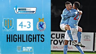 MATCH HIGHLIGHTS  Ballymena United 43 Dungannon Swifts  Danske Bank Premiership [upl. by Vite496]